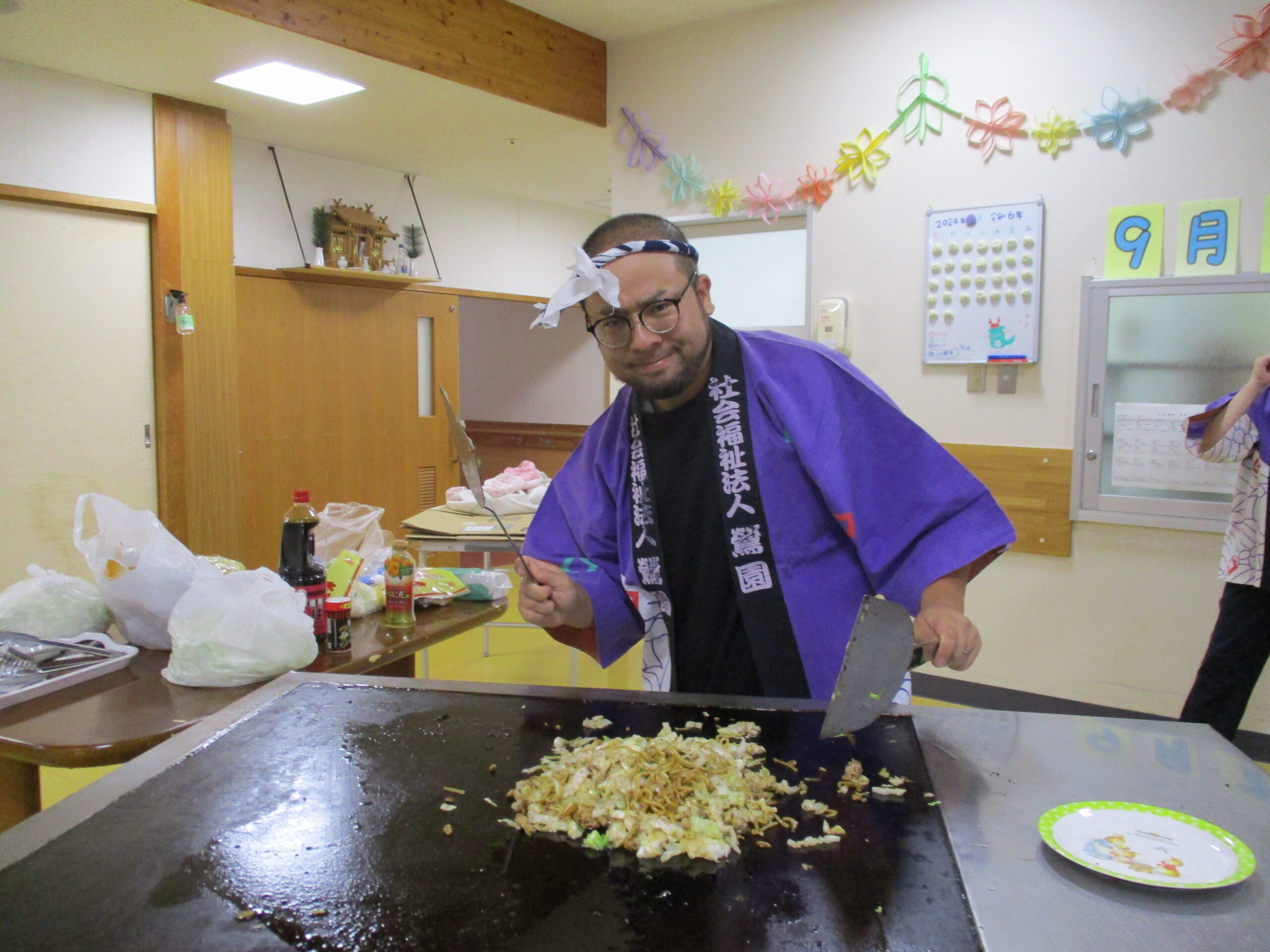 お楽しみ会③　慎ちゃん焼きそば